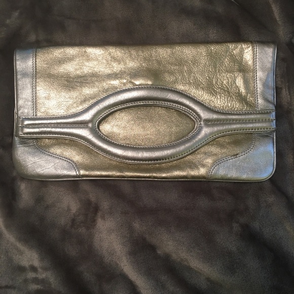 Donald J. Pliner Handbags - Gold / Silver Fold Over Clutch
